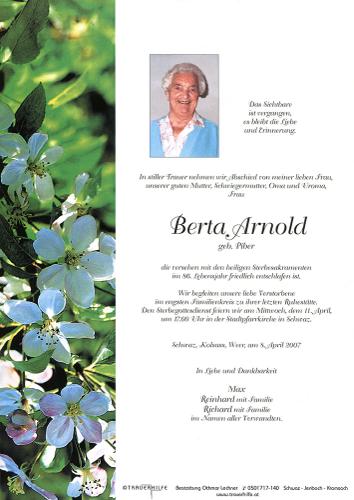 Parte von Berta Arnold