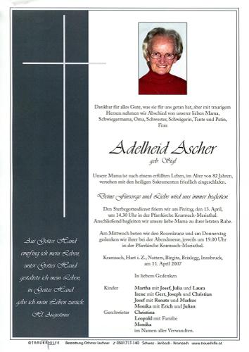 Parte von Adelheid Ascher