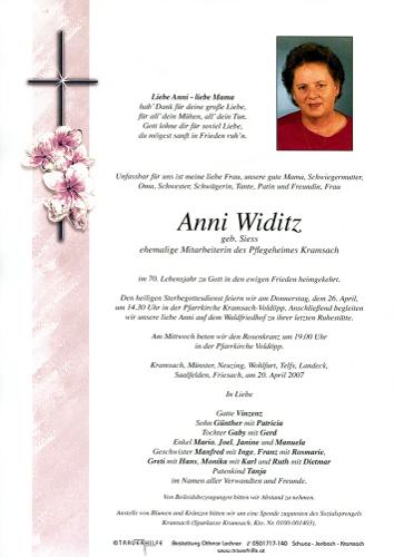 Parte von Annemarie Widitz