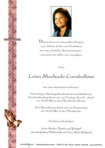 Parte von Caraballoso Luisa Machado