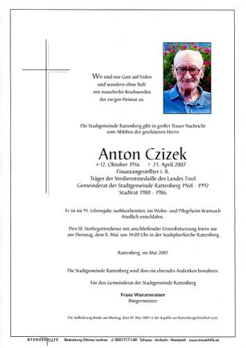 Parte von Anton Czizek