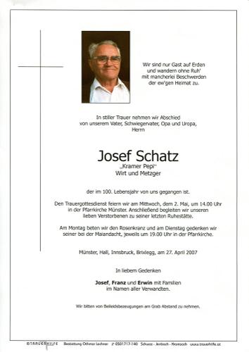 Parte von Josef Schatz