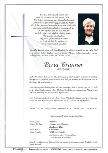 Parte von Berta Brunner