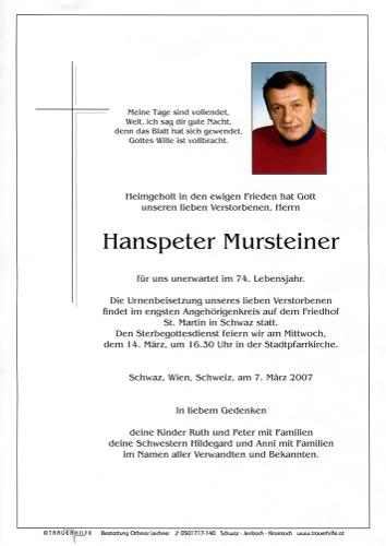 Parte von Hanspeter Mursteiner