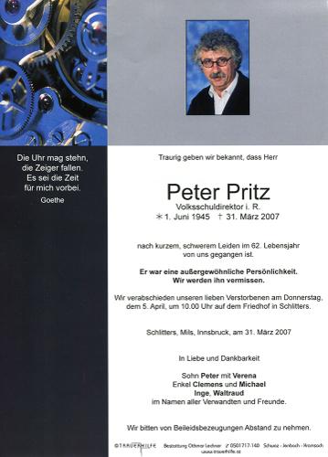 Parte von Peter Pritz