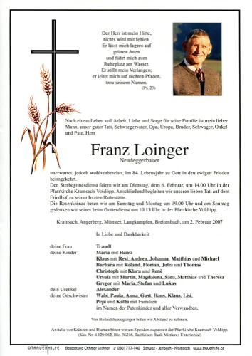 Parte von Franz Loinger