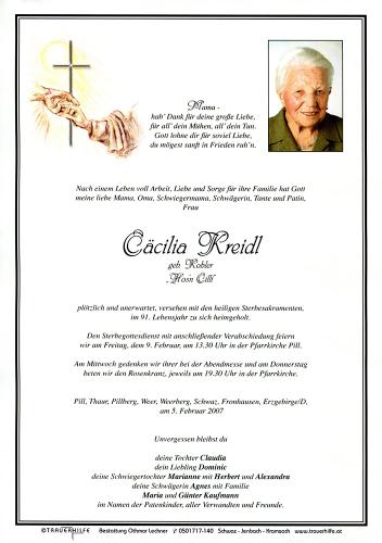 Parte von Cäcilia Kreidl