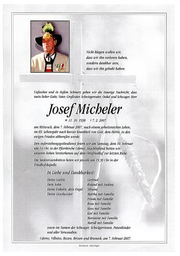 Parte von Josef Micheler