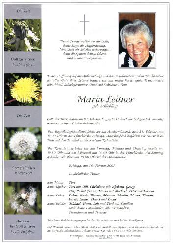 Parte von Maria Leitner