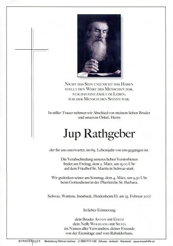 Parte von Josef Rathgeber