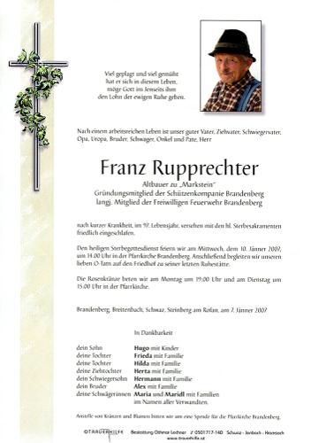 Parte von Franz Rupprechter
