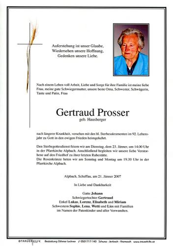 Parte von Gertraud Prosser