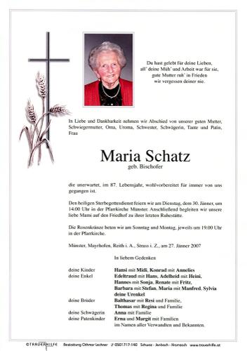 Parte von Maria Schatz