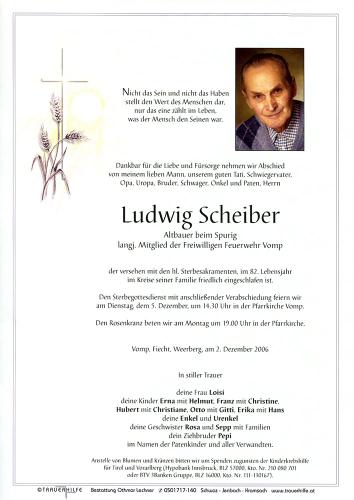 Parte von Ludwig Scheiber