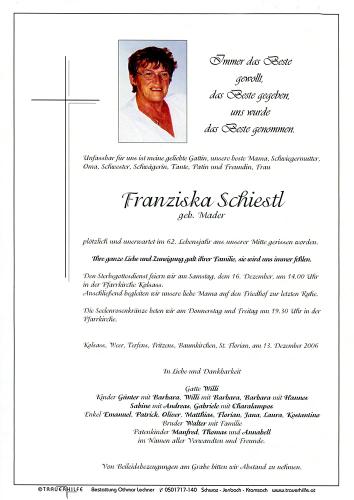 Parte von Franziska Schiestl