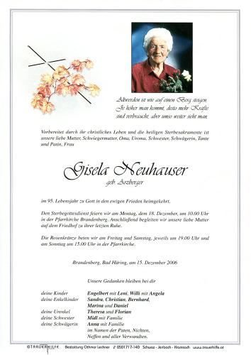 Parte von Gisela Neuhauser