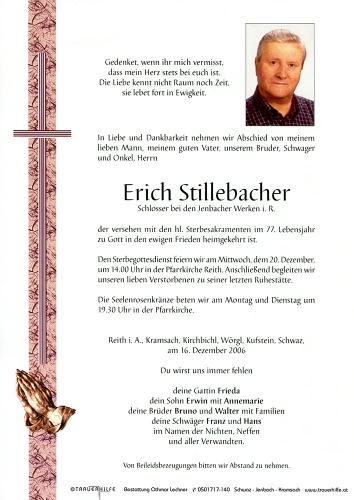Parte von Erich Stillebacher