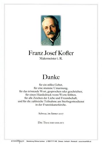 Parte von Franz Josef Kofler