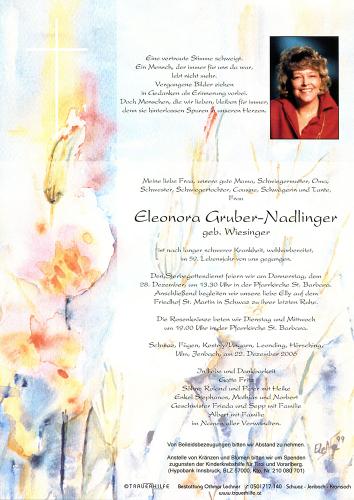 Parte von Eleonora Gruber-Nadlinger
