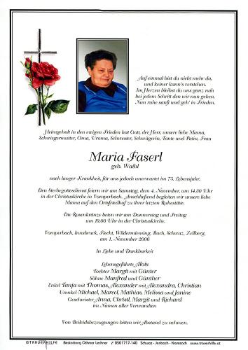 Parte von Maria Faserl