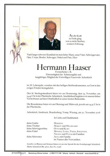 Parte von Hermann Haaser