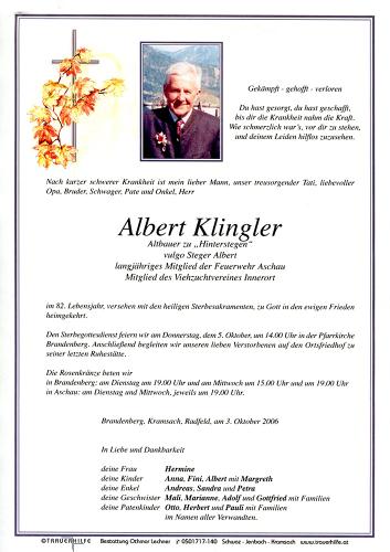 Parte von Albert Klingler