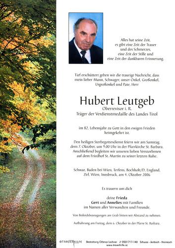 Parte von Hubert Leutgeb