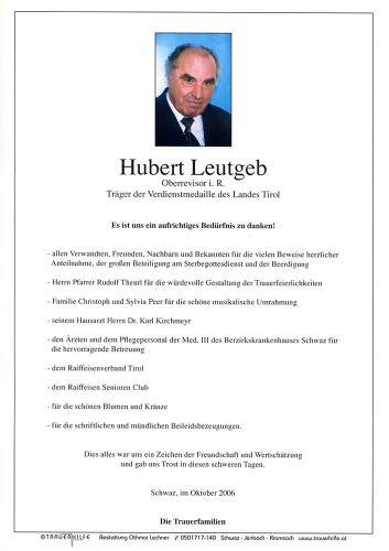 Parte von Hubert Leutgeb