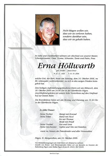 Parte von Erna Höllwarth