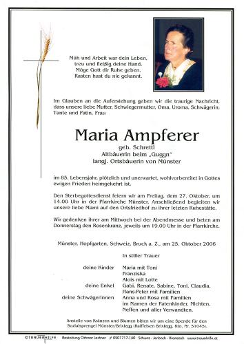Parte von Maria Ampferer