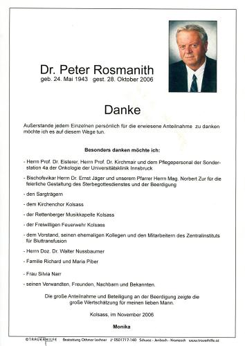 Parte von Rosmanith Peter Dr.