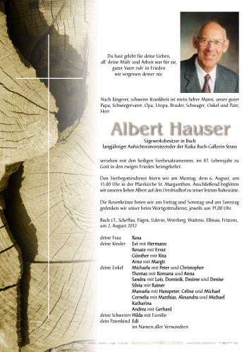 Parte von Albert Hauser