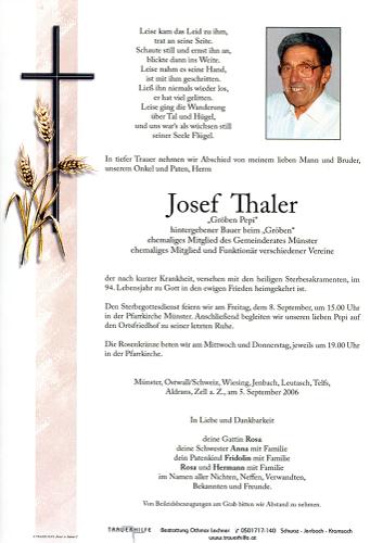 Parte von Josef Thaler