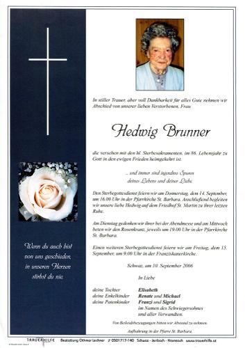 Parte von Hedwig Brunner