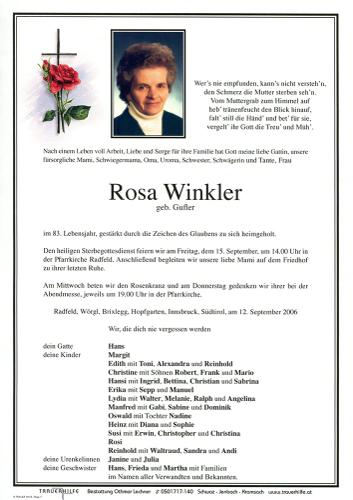 Parte von Rosa Winkler