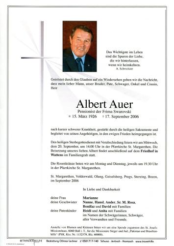 Parte von Albert Auer