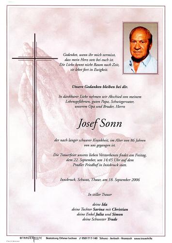 Parte von Josef Sonn