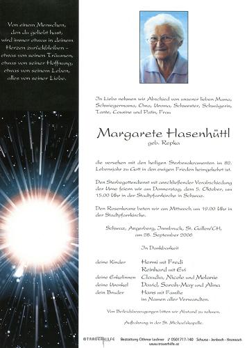 Parte von Margarete Hasenhüttl