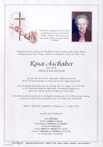 Parte von Rosa Aschaber