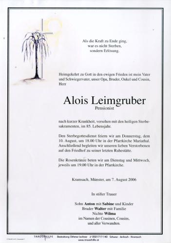 Parte von Alois Leimgruber