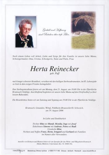 Parte von Herta Reinecker