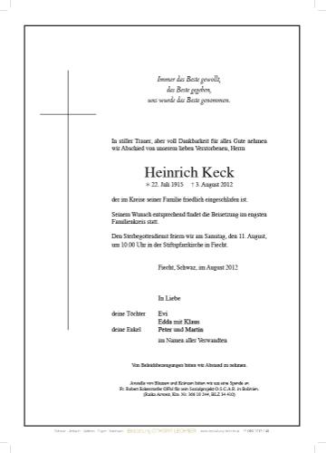 Parte von Heinrich Keck