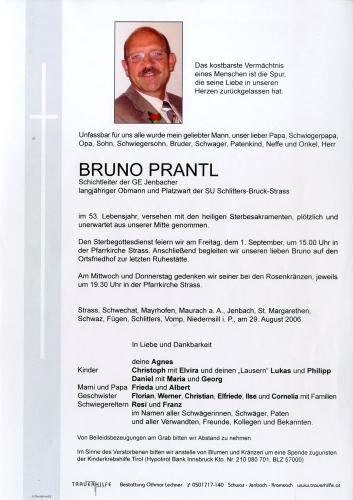 Parte von Bruno Prantl