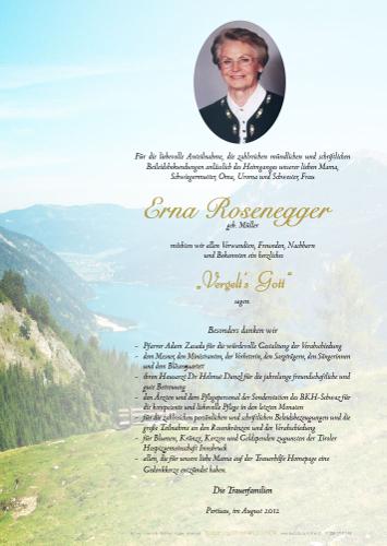 Parte von Erna Rosenegger