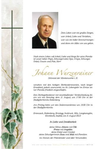 Parte von Johann Wurzenrainer