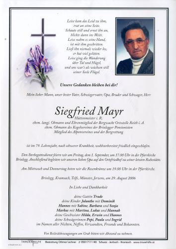 Parte von Siegfried Mayr