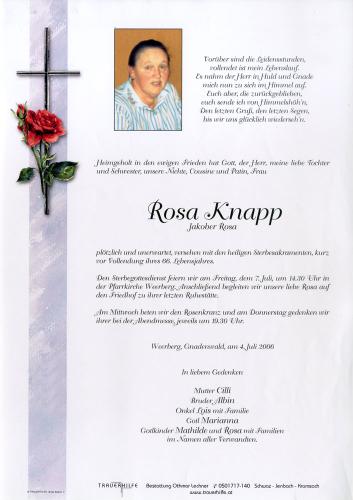 Parte von Rosa Knapp