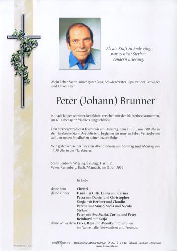 Parte von Johann Brunner