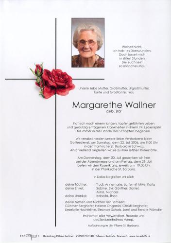 Parte von Margarethe Wallner
