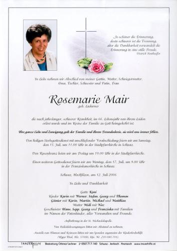 Parte von Rosemarie Mair
